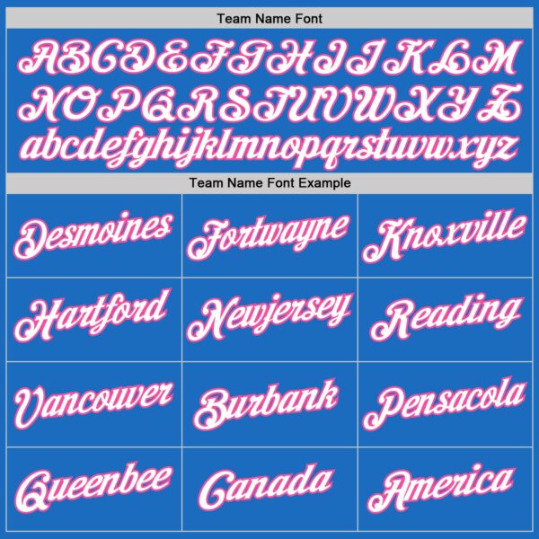 Custom Blue White-Pink Authentic Throwback Basketball Jersey