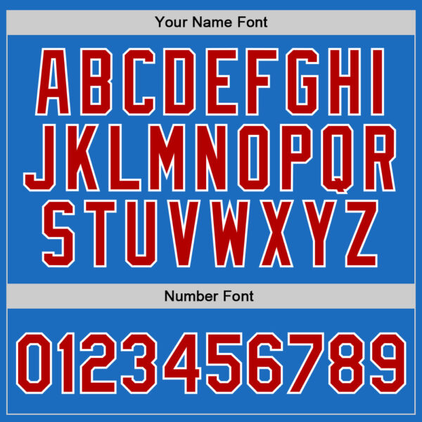 Custom Blue Red-White Authentic Throwback Basketball Jersey