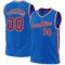 Custom Blue Red-White Authentic Throwback Basketball Jersey