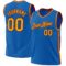 Custom Blue Gold-Red Authentic Throwback Basketball Jersey