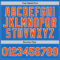 Custom Blue Orange-White Authentic Throwback Basketball Jersey