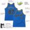 Custom Blue Black-Old Gold Authentic Throwback Basketball Jersey
