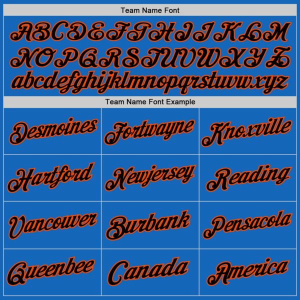 Custom Blue Black-Orange Authentic Throwback Basketball Jersey