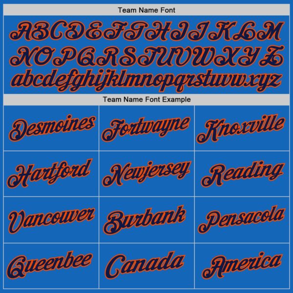 Custom Blue Navy-Orange Authentic Throwback Basketball Jersey