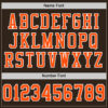 Custom Brown Orange-White Mesh Authentic Football Jersey