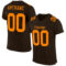 Brown0115 Custom Brown Bay Orange Mesh Authentic Football Jersey