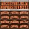 Custom Brown White Pinstripe Orange Authentic Basketball Jersey
