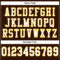 Brown0147-3 Custom Brown White-Gold Mesh Authentic Football Jersey