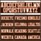 Custom Brown White-Orange Mesh Authentic Football Jersey