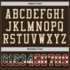 Custom Brown Vintage USA Flag-City Cream Mesh Authentic Football Jersey