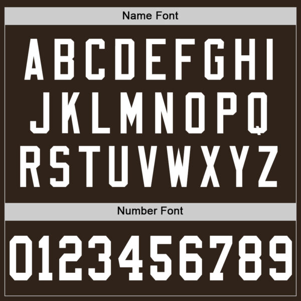 Custom Brown White Mesh Authentic Football Jersey