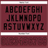 Custom Burgundy Burgundy-Black Mesh Authentic Football Jersey