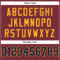 Burgundy0031-3 Custom Burgundy Navy-Gold Mesh Authentic Football Jersey