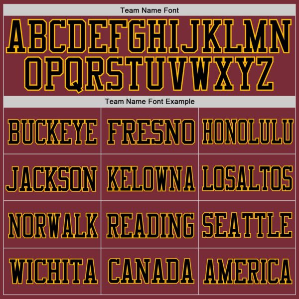 Custom Burgundy Black-Gold Mesh Authentic Football Jersey