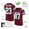 Burgundy0048-1_2702be1a-926f-4325-9c0b-320a8e24473a Custom Burgundy White-Light Blue Mesh Authentic Football Jersey