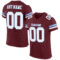 Burgundy0048_f2b05981-9085-4aa9-9a02-df87f42d5032 Custom Burgundy White-Light Blue Mesh Authentic Football Jersey