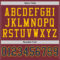 Burgundy0050-3 Custom Burgundy Navy-Gold Mesh Authentic Throwback Football Jersey