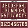 Custom Burgundy Cream Mesh Authentic Football Jersey