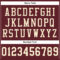 Burgundy0073-3 Custom Burgundy Cream Mesh Authentic Football Jersey