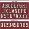 Burgundy0088-3 Custom Burgundy Cream-Black Mesh Authentic Football Jersey