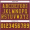 Burgundy0092-3 Custom Burgundy Gold-Navy Mesh Authentic Football Jersey