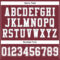 Burgundy0094-3 Custom Burgundy White-Gray Mesh Authentic Football Jersey