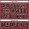 Custom Burgundy Black-Cream Mesh Authentic Football Jersey