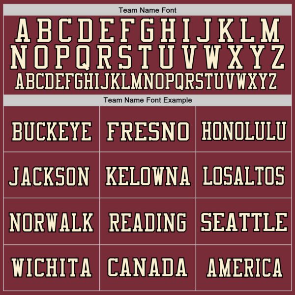 Custom Burgundy Cream-Black Mesh Authentic Football Jersey