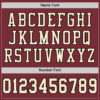 Custom Burgundy Cream-Black Mesh Authentic Football Jersey