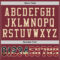 Burgundy0100-3 Custom Burgundy Vintage USA Flag-City Cream Mesh Authentic Football Jersey