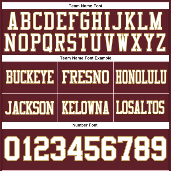 Custom Burgundy White-Old Gold Authentic Football Jersey