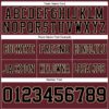 Custom Burgundy Black-City Cream Authentic Football Jersey