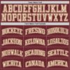 Custom Burgundy Cream Authentic Basketball Jersey