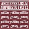 Custom Burgundy White Authentic Basketball Jersey
