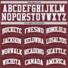 Custom Burgundy White-Gray Authentic Basketball Jersey