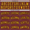 Custom Burgundy Black-Gold Authentic Basketball Jersey