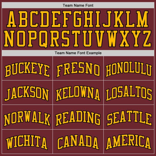 Custom Burgundy Black-Gold Authentic Basketball Jersey