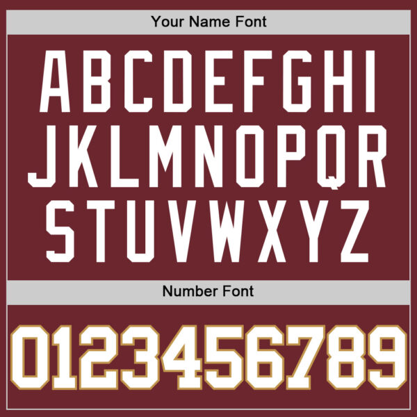 Custom Burgundy White-Old Gold Authentic Basketball Jersey