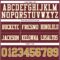 Burgundy0195-3 Custom Burgundy Old Gold-White Authentic Football Jersey