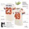 Cream0143-1 Custom Cream Orang-Royal Mesh Authentic Football Jersey