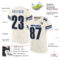 Cream0151-1 Custom Cream Blue-Black Mesh Authentic Football Jersey