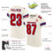 Custom Cream Red-Royal Mesh Authentic Football Jersey