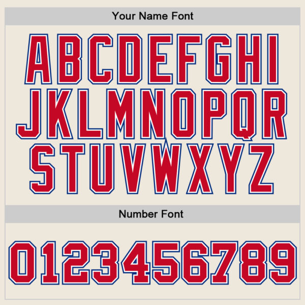 Custom Cream Red-Royal Authentic Throwback Basketball Jersey