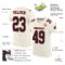 Cream0314-1_9583e7fc-db05-48e6-be1b-3f3405cbdcaa Custom Cream Black-Red Mesh Authentic Football Jersey
