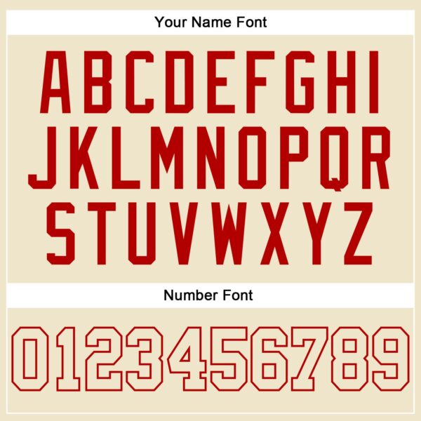 Custom Cream Cream-Red Authentic Throwback Basketball Jersey