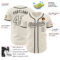 Custom Cream Cream-Black Authentic Baseball Jersey