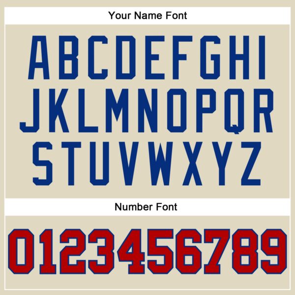 Custom Cream Royal Pinstripe Red Authentic Basketball Jersey