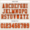 Cream0523-3 Custom Cream Orange-Black Mesh Authentic Football Jersey