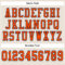 Cream0526-3 Custom Cream Orange-Navy Mesh Authentic Football Jersey