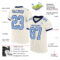 Cream0527-1 Custom Cream Light Blue-Navy Mesh Authentic Football Jersey